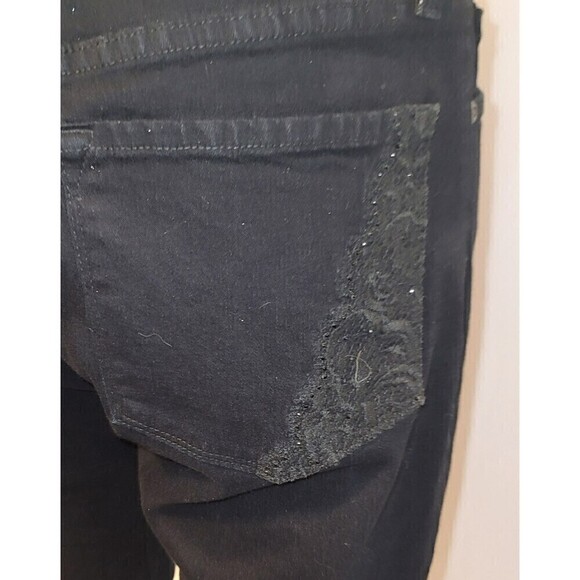 NYDJ Barbara High Waist Stretch Bootcut Dark Wash Jeans Size 4P - Picture 6 of 14